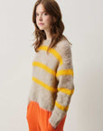American Vintage Bymi Jumper Misty Striped Jam
