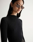 Elka Collective Luella Knit Top Black
