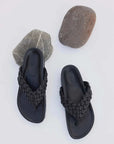 La Tribe Braided Sandal Black