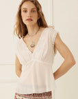 Spell Bridget Lace Cami Pearl