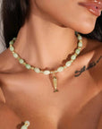 Indigo and Wolfe Goia Jade Necklace