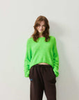 American Vintage Cikoya Womens Jumper Flashy Green