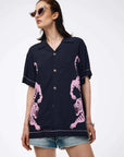The Tales Crouching Tiger Camp Shirt Midnight
