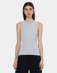 Scotch and Soda Core Rib Racer Tank Grey Marle