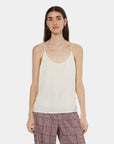 Scotch and Soda Core Jersey Woven Tank Off White