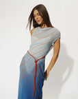 Roame Capri Maxi Dress Stripes of the Sea