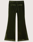 Courtney Zheng Xander Silk Velvet Corduroy Pants Moss