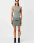 Camilla and Marc Nora Rib Top Grey Marle