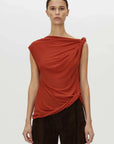 Camilla and Marc Ando Top Terracota