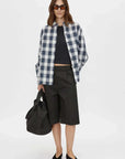 Camilla and Marc Carsten Shirt Navy Check