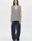 Camilla and Marc Izara Knit Vest Charcoal Navy