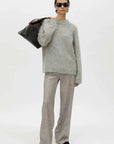 Camilla and Marc Meier Alpaca Knit Sweater Grey Melange