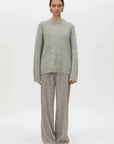 Camilla and Marc Meier Alpaca Knit Sweater Grey Melange