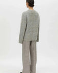 Camilla and Marc Meier Alpaca Knit Sweater Grey Melange