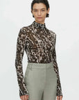 Camilla and Marc Plumage Long Sleeve Top Choc Plumage