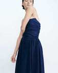 Shona Joy Celeste Strapless Panelled Maxi Dress Midnight