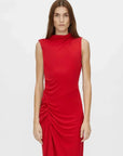 Camilla and Marc Paloma Draped Sleeve Dress Scarlet