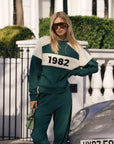 Araminta James 1982 Contrast Knit Sweater Forest