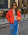 Araminta James Sherpa Zip Through Jacket Red Alert