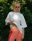 Araminta James Santorini Oversized Tee Warm White