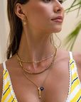 Arms of Eve Magnolia Gold Charm Earrings