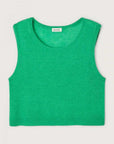 American Vintage Womens Vest Dumy Green Melange