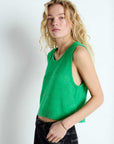 American Vintage Womens Vest Dumy Green Melange