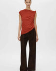 Camilla and Marc Ando Top Terracotta