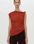 Camilla and Marc Ando Top Terracotta