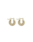 Misuzi Dillion Baby Pave Hoop Gold
