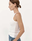 St. Agni Double Layer Knit Singlet White