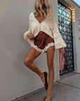 Spell Dubois Lace Short Espresso