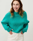 American Vintage East Jumper Melange Duck Blue