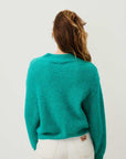 American Vintage East Jumper Melange Duck Blue