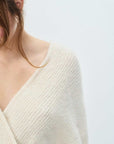 American Vintage East Womens Cardigan Melange Pearl