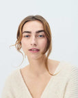 American Vintage East Womens Cardigan Melange Pearl