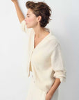 American Vintage East Cardigan Melange Pearl