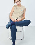 American Vintage East Vest Melange Powder Snow