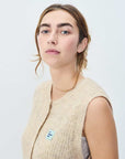 American Vintage East Vest Melange Powder Snow