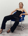 Shona Joy Irena Low Rise Slouched Pant Black
