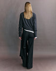 Courtney Zheng Elena Pima Cotton Long Sleeve Top Pewter