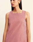Posse Emma Shift Mini Dress Red Gingham