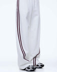Ena Pelly Valentina Jersey Pant Cream Burgundy