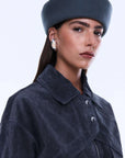 Ena Pelly Emma Utility Suede Jacket Vintage Black