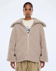 Ena Pelly Tina Teddy Jacket Birch
