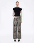 Ena Pelly Suri Jean Leopard Print
