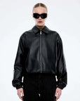 Ena Pelly Arizona Leather Jacket Black
