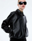 Ena Pelly Arizona Leather Jacket Black
