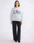 Ena Pelly Lilly Oversized Sweater College Mid Grey Marle