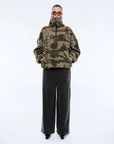 Ena Pelly Winnie Quarter Zip Camo